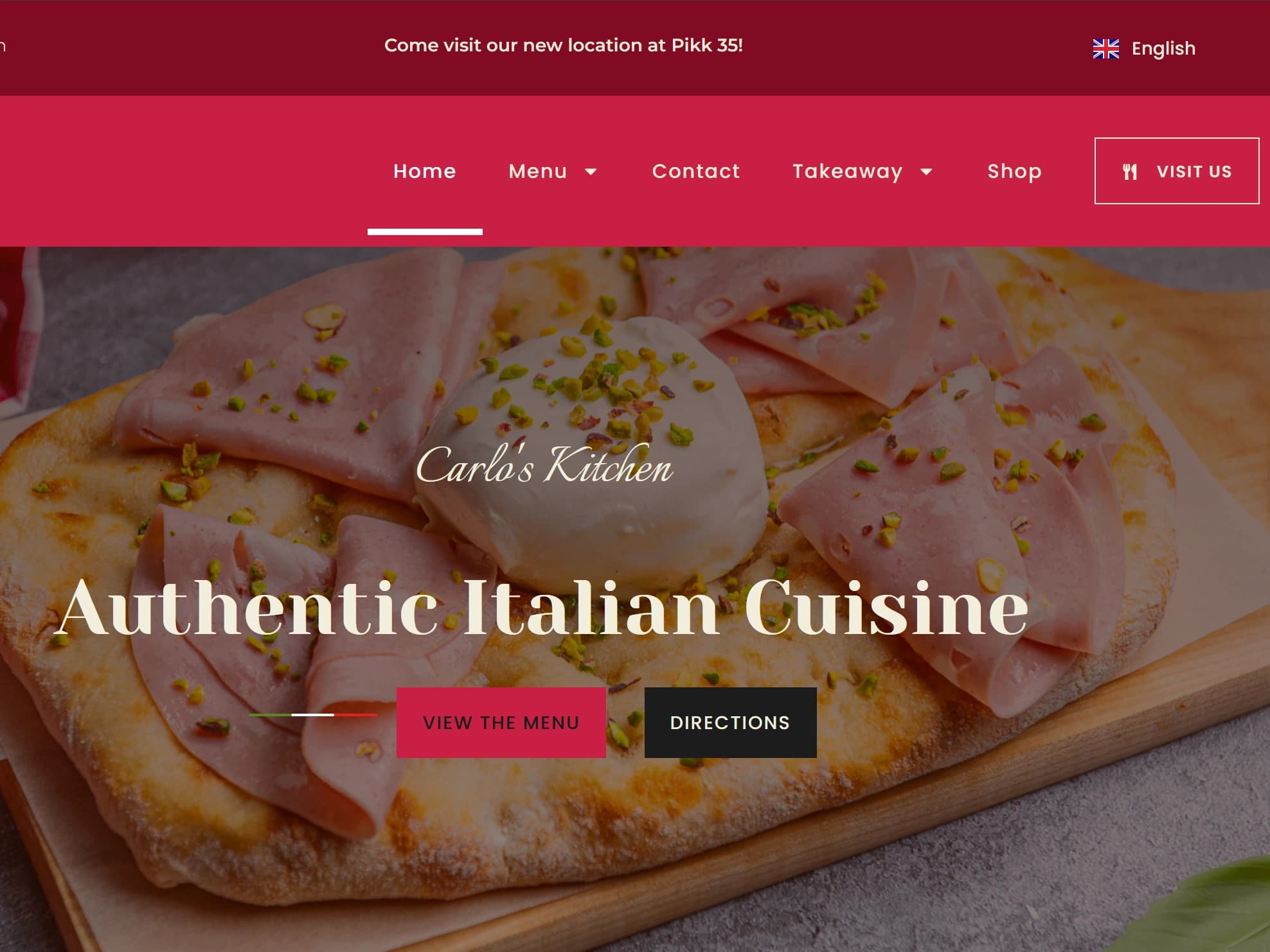 Carlo's Kitchen website