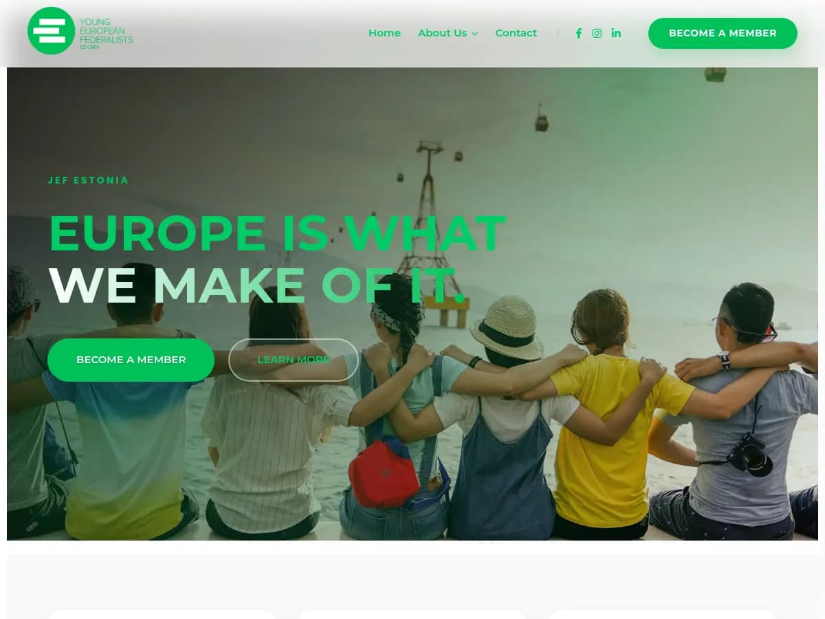 JEF Estonia website