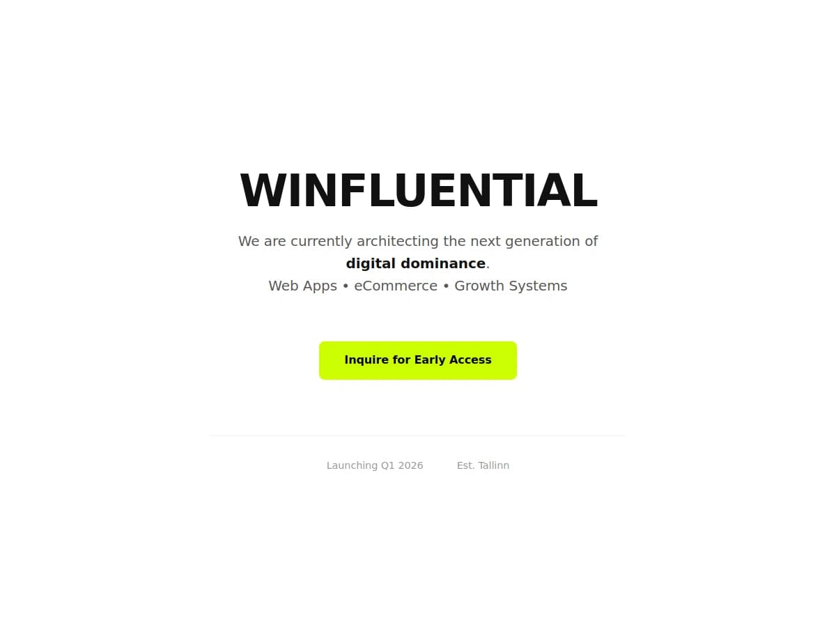 Winfluential website